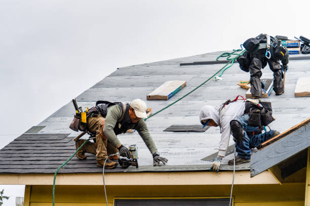 Professional Gutter Installation technician working in Gonzales, TX